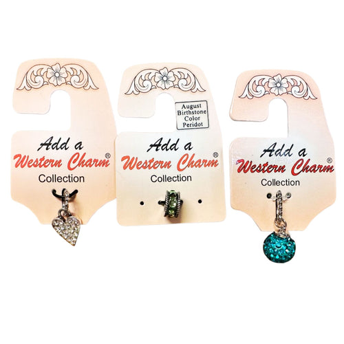 Add a Western Charm Womens 3 Pack Charm Set for Necklace, Bracelets, Keychains..