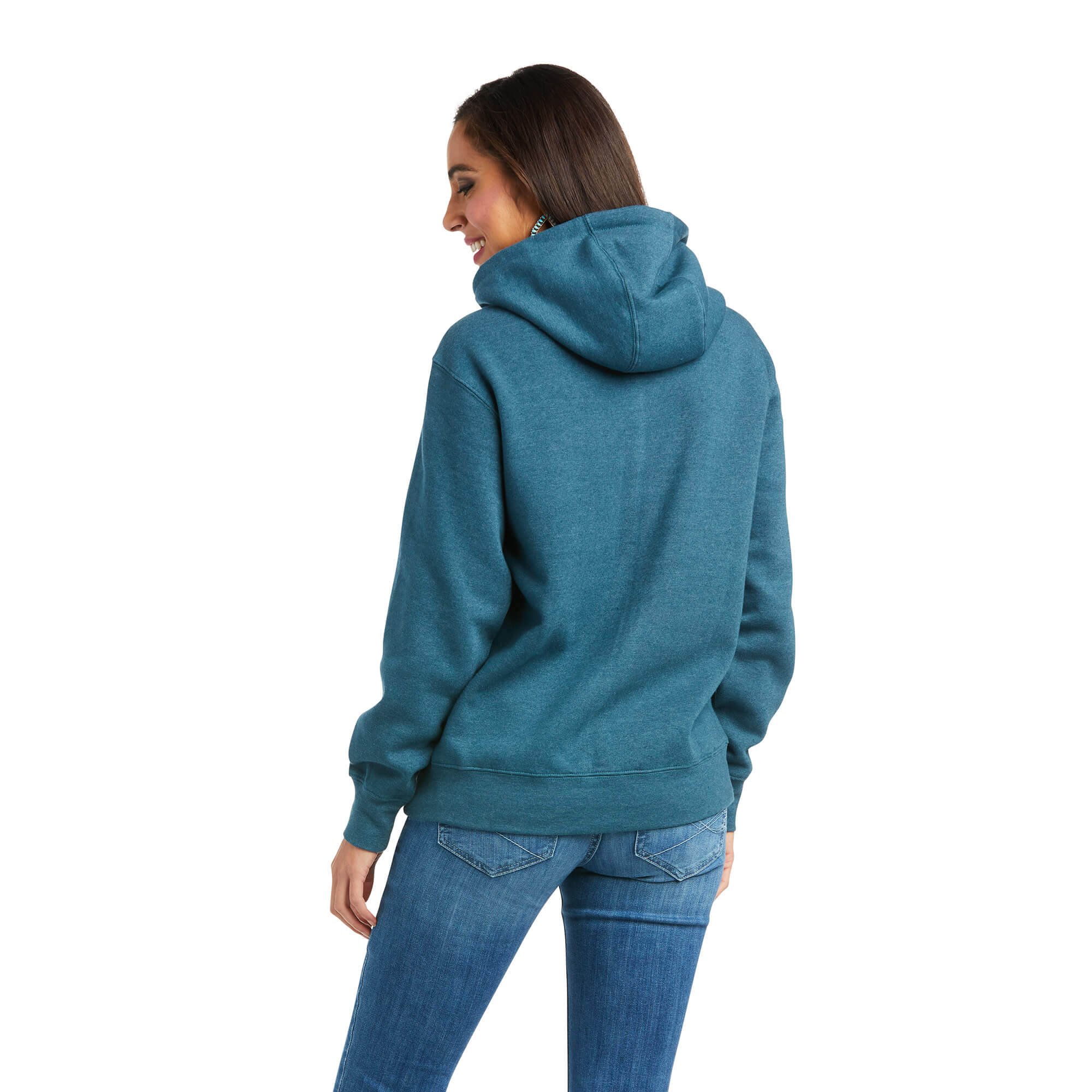 Ariat Womens Real Graphic Logo Hoodie Sweatshirt