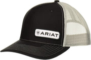 Ariat Mens Richardson 112 Adjustable Snapback Trucker Hat (Black/Grey)