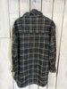 YMI Jeans Womens Button Down Long Sleeve Plaid Shacket