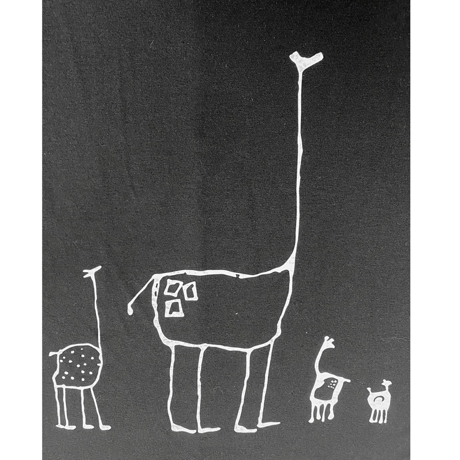 Lilypad Womens Full Length Short Sleeve Giraffe Print Dress, Black