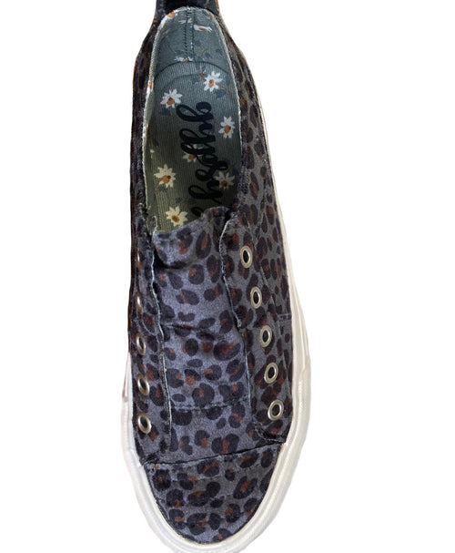 Gypsy Jazz Womens Val Leopard Print No Lace Fashion Sneaker