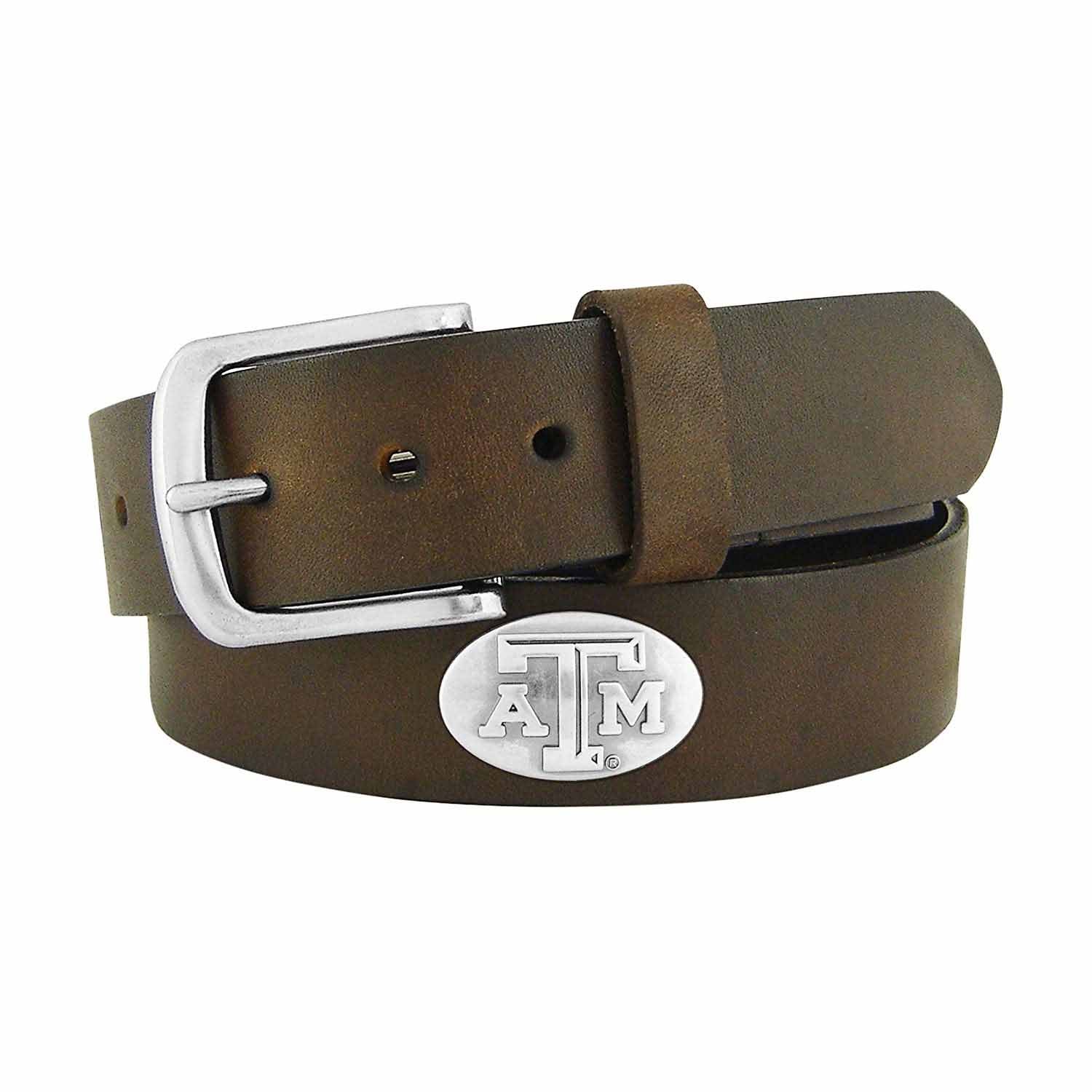 ZEP-PRO Mens NCAA Leather Concho Belts
