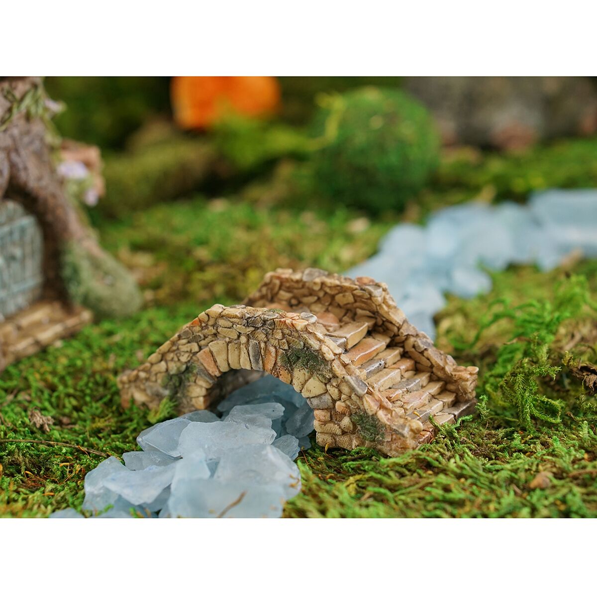 Top Collection Miniature Fairy Garden Structural Figurines-Bridges, Signs, Wells
