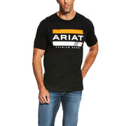 Ariat Mens Bar Stripe Graphic Short Sleeve T-Shirt