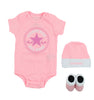 Converse Infant Toddler Printed 3-Piece Set, Hat, Booties and Layette