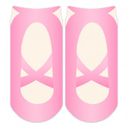 Sublime Designs Adult Fun Printed No Show Socks-Ballet Shoes