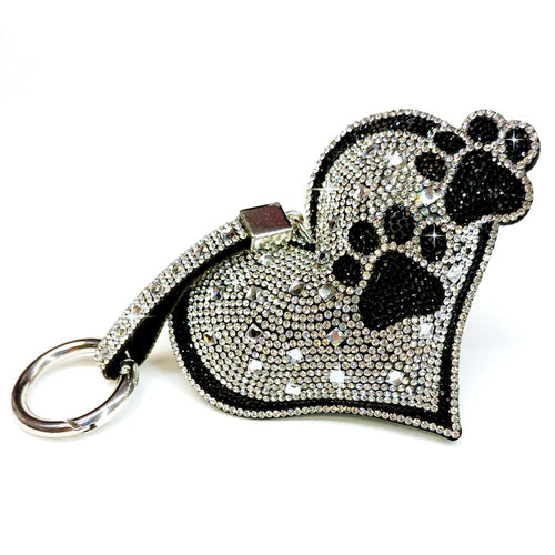 Jacqueline Kent Diamonds in the Ruff Collection Heart Purse Charm Keychain