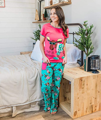 Lazy One Womens Graphic Print Pajama Tank Top