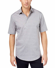Club Room Mens Small Popover Striped Polo Shirt
