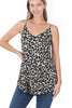 Zenana Womens Leopard Print Reversible Front Back Cami