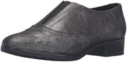 Easy Spirit Women's Neota Oxford, Pewter/Black Suede, 7 W US
