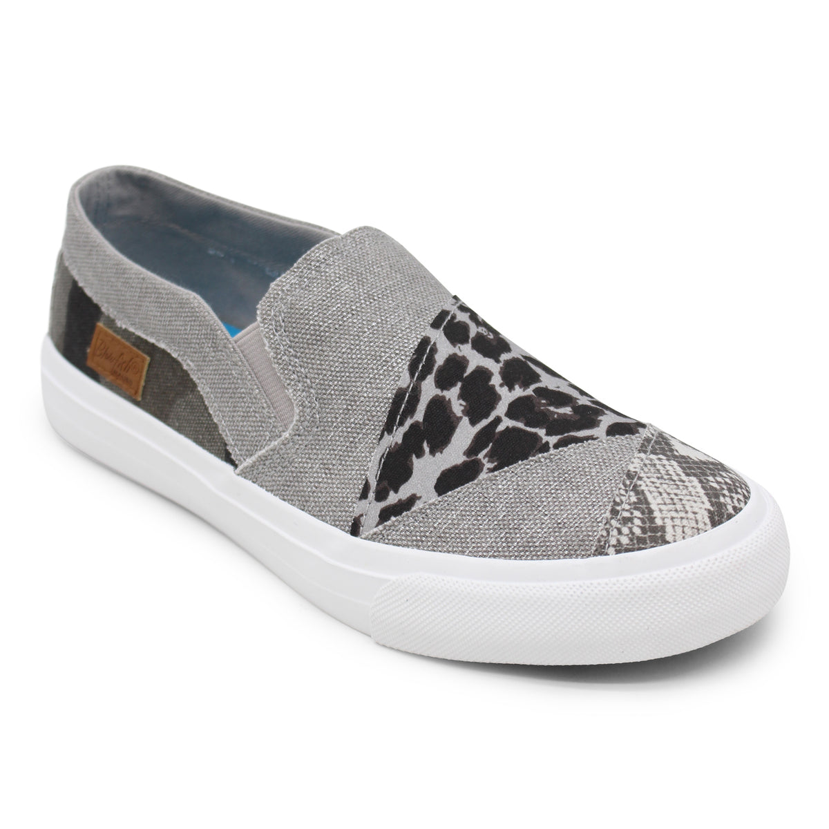 Blowfish Malibu Womens Madichi Slip On Fashion Sneaker, Grey Snake