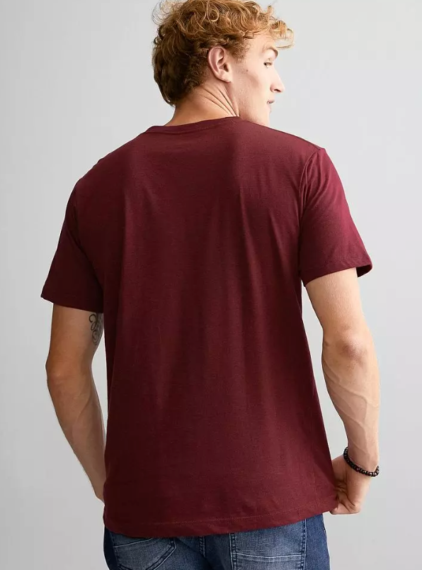 Hooey Lock-Up Cranberry Crew Neck Short Sleeve T-Shirt