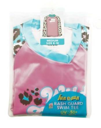 Juice Box Girls Fun In The Sun Rash Guard Swim Tee