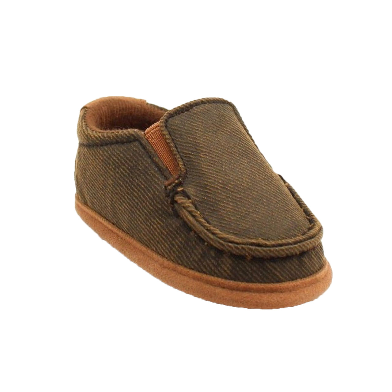 Dbl Barrel Noah Baby Buckers Casual Slip On Oilskin Fabric Bootie