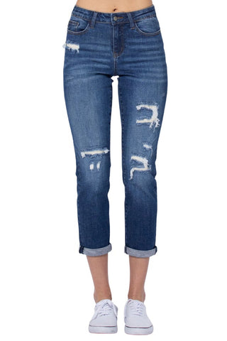 Judy Blue Womens High Waist Straight Fit Denim Jeans