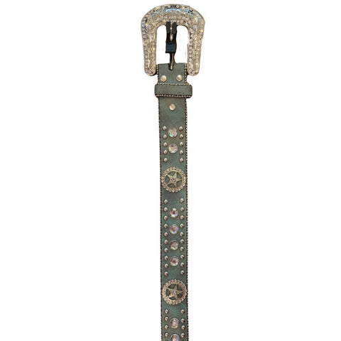 Blazin Roxx Womens Turquoise Rhinestone Belt