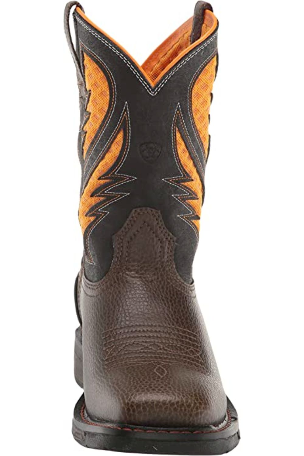 ARIAT Boys VentTEK Soft Toe Western Work Boot, Cocoa Brown