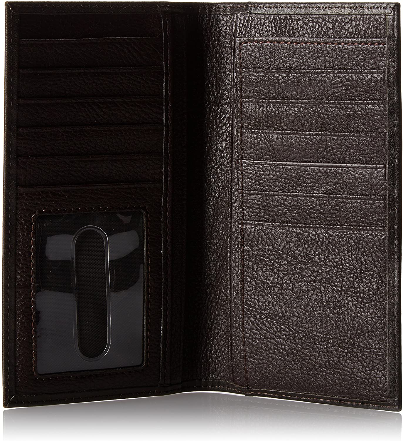 Nocona Mens Diagonal Cross Embossed Brown Leather Rodeo Wallet
