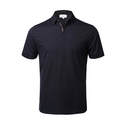 Mazara Mens Chaillot Slim Fit Short Sleeve Polo Shirt