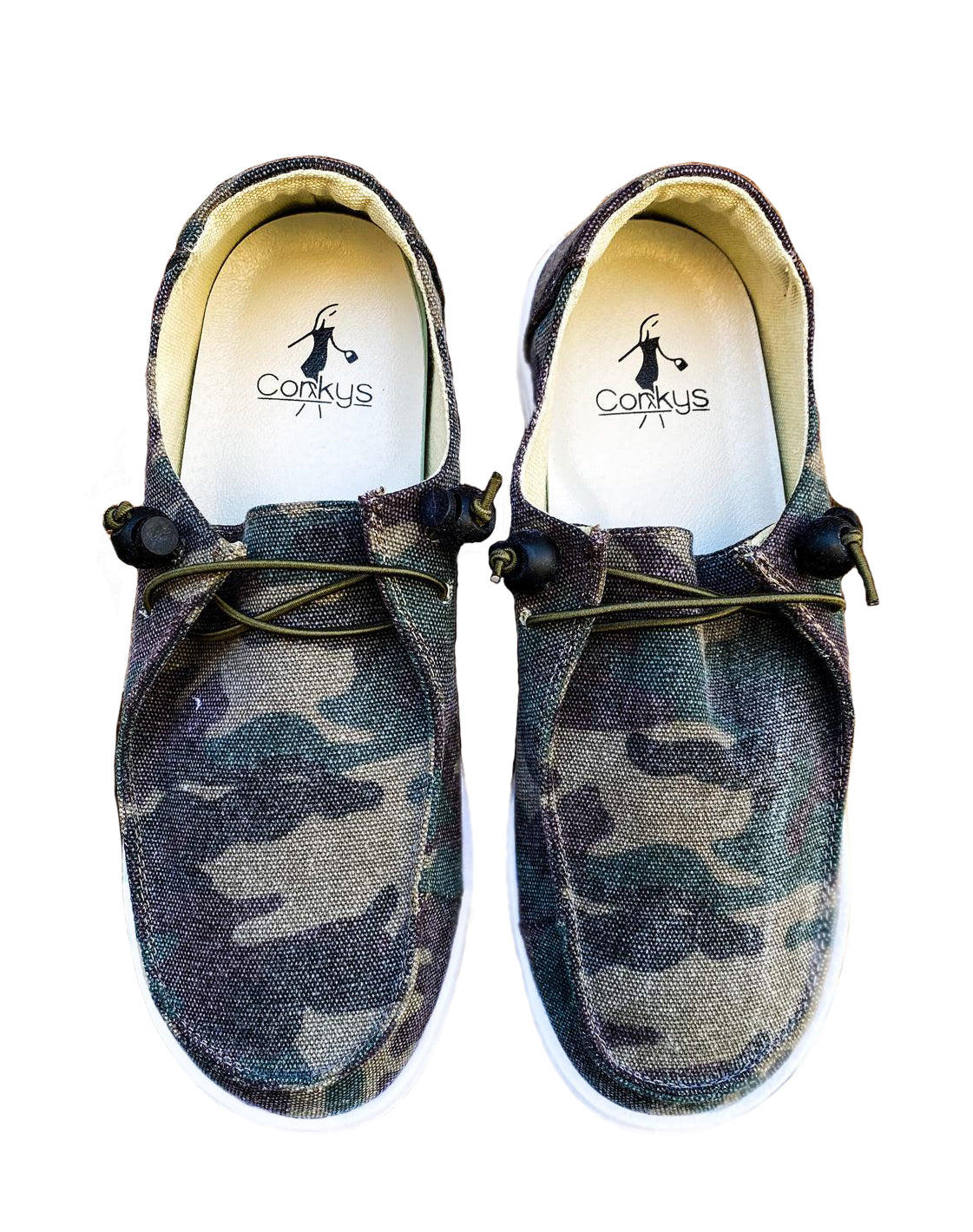 Corkys Womens Kayak Casual Slip On Sneakers, Camo