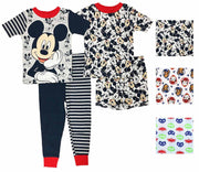 Boys 4 Piece Mix and Match Character Pajama Set