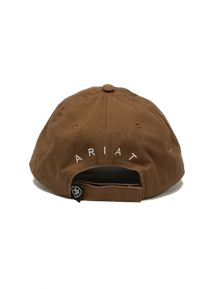 Ariat Womens Embroidered Crystal Brown Cap