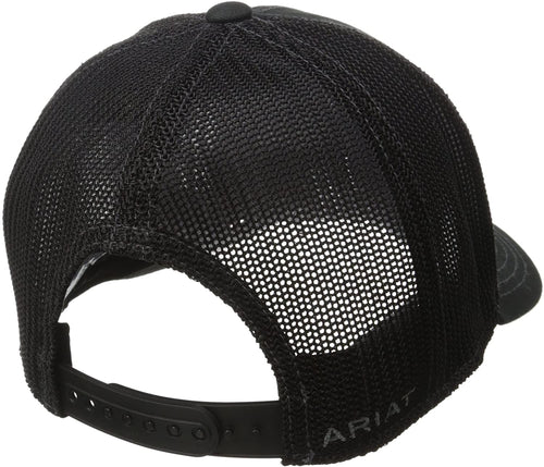 Ariat Youth Corner Shield Logo Loyal Adjustable Snapback Cap Hat (Black)