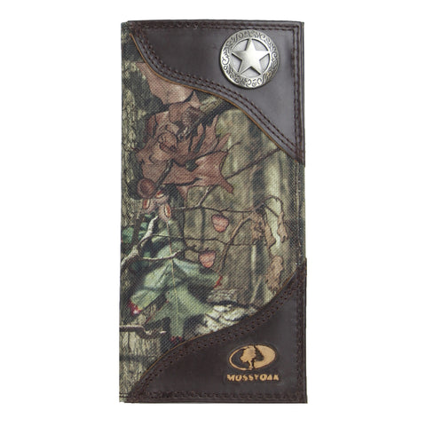 ZEP-PRO Mens Mossy Oak Nylon/Leather Lifestyle Concho Wallet