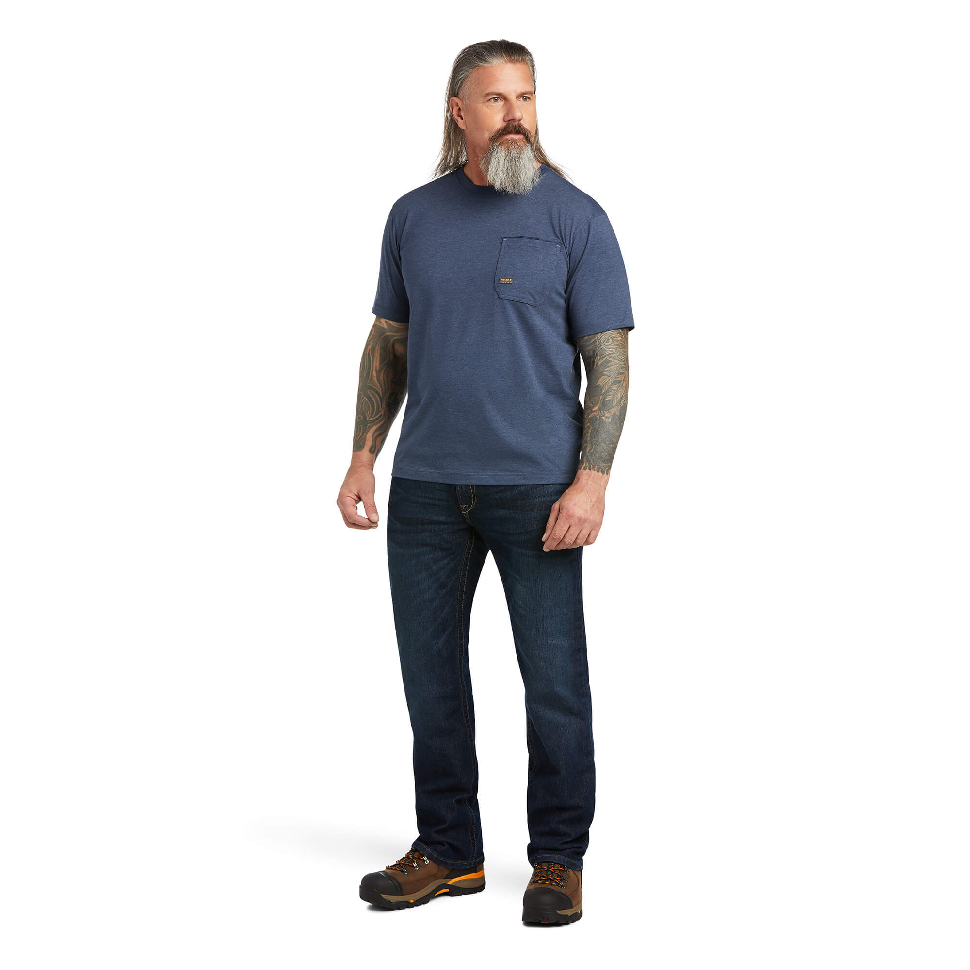 Ariat Mens Rebar Workman Full Cover Short Sleeve T-Shirt