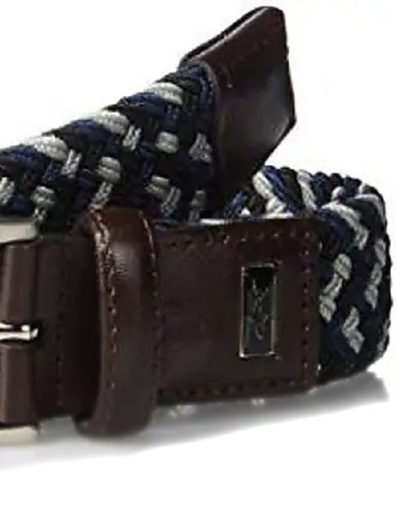 Greg Norman Mens Braided Multi Colored Stretch Golf Belt