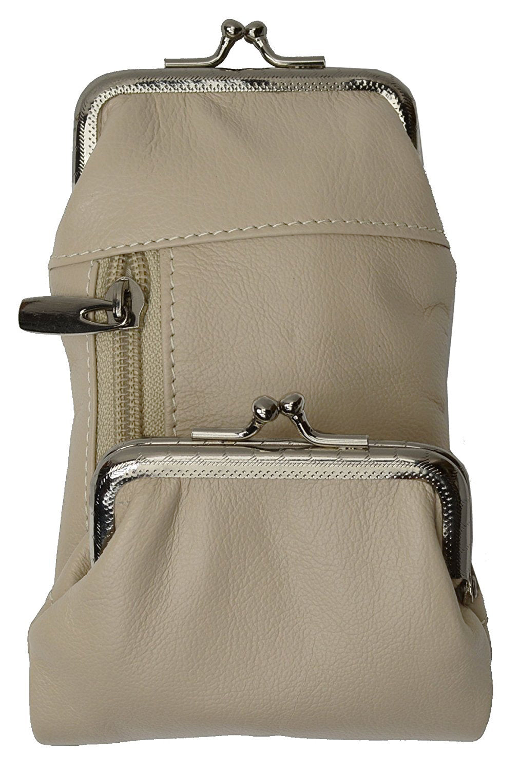 Roma Leathers Genuine Leather Cigarette and Lighter Case with Twist Clasp
