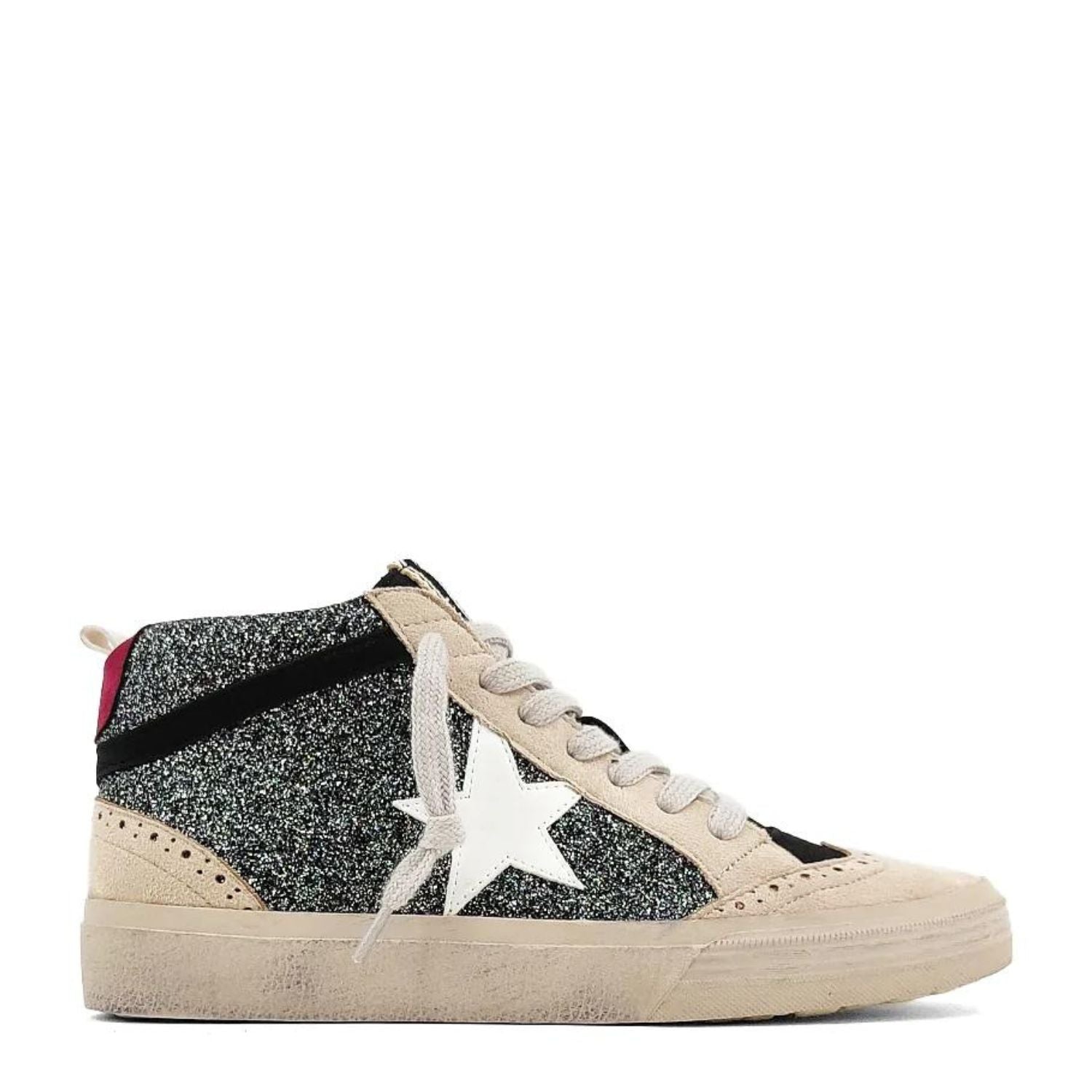 Shu Shop Womens Paulina Basketball Inspired High Top Fashion Sneaker