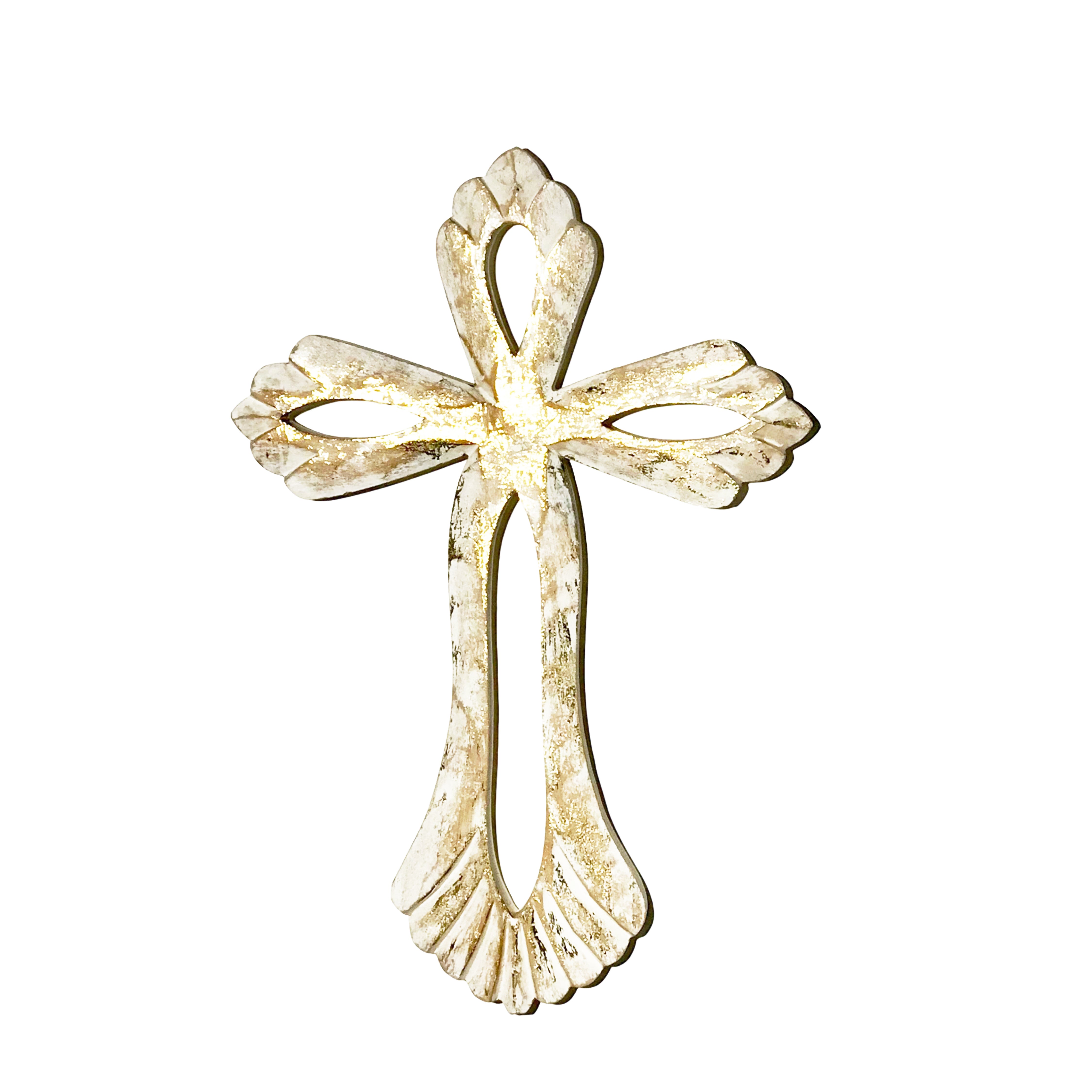 Hand Carved Wooden St. Mary Cross