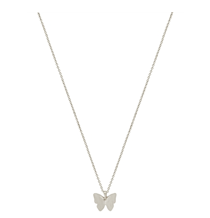 Butterfly Necklace and Earrings Set, Matt 16-18"