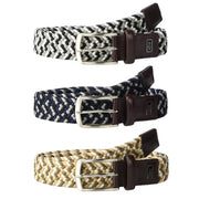 Greg Norman Mens Braided Multi Colored Stretch Golf Belt
