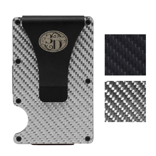 3D Belt Co Carbon Fiber Card Holder Money Clip Utility Wallet